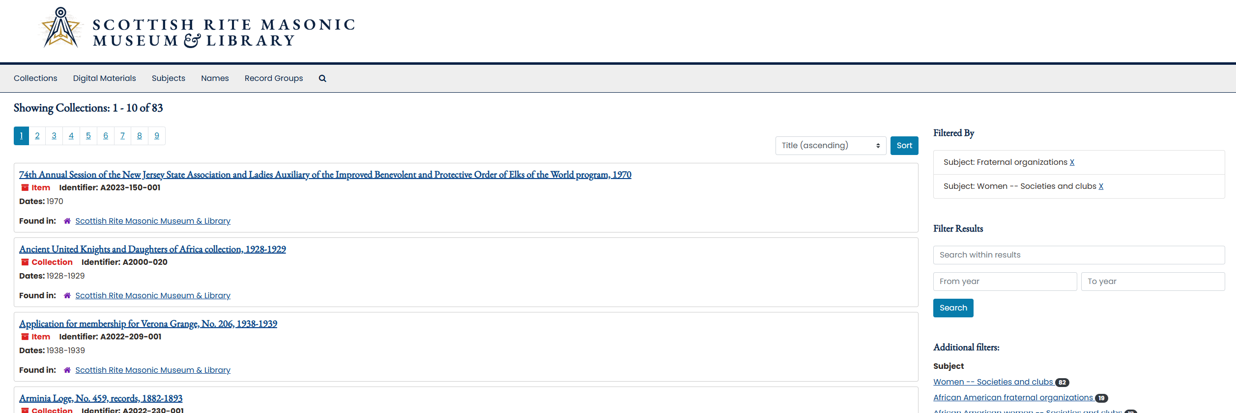 ArchivesSpace Record Screenshot